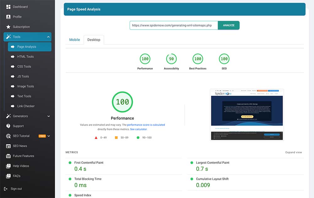 Website Analysis Tool